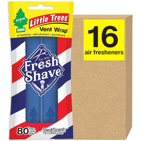 LITTLE TREES front packaging showing Fresh Shave scent and pack count benefit