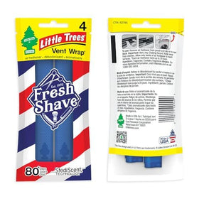 LITTLE TREES vent wrap beside car keys showing compact size and portability