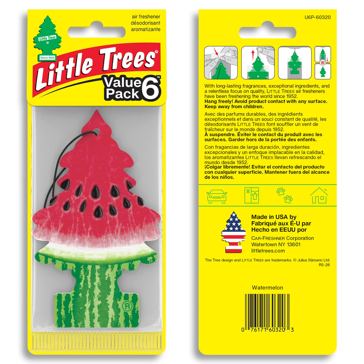 LITTLE TREES single watermelon tree closeup highlighting shape and color
