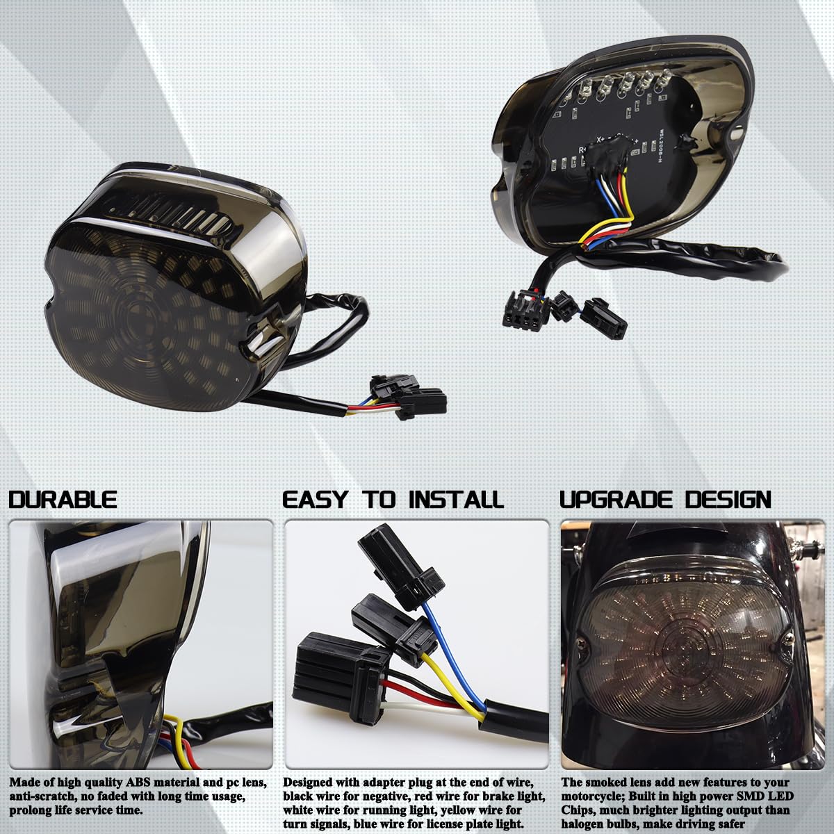 LIUJJYH installed on Harley fender demonstrating cleaner rear look