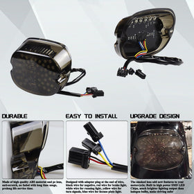 LIUJJYH installed on Harley fender demonstrating cleaner rear look