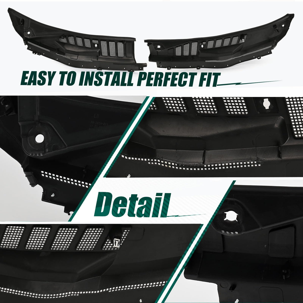 LIULANGXY packaging with grille and spare clips ready for installation