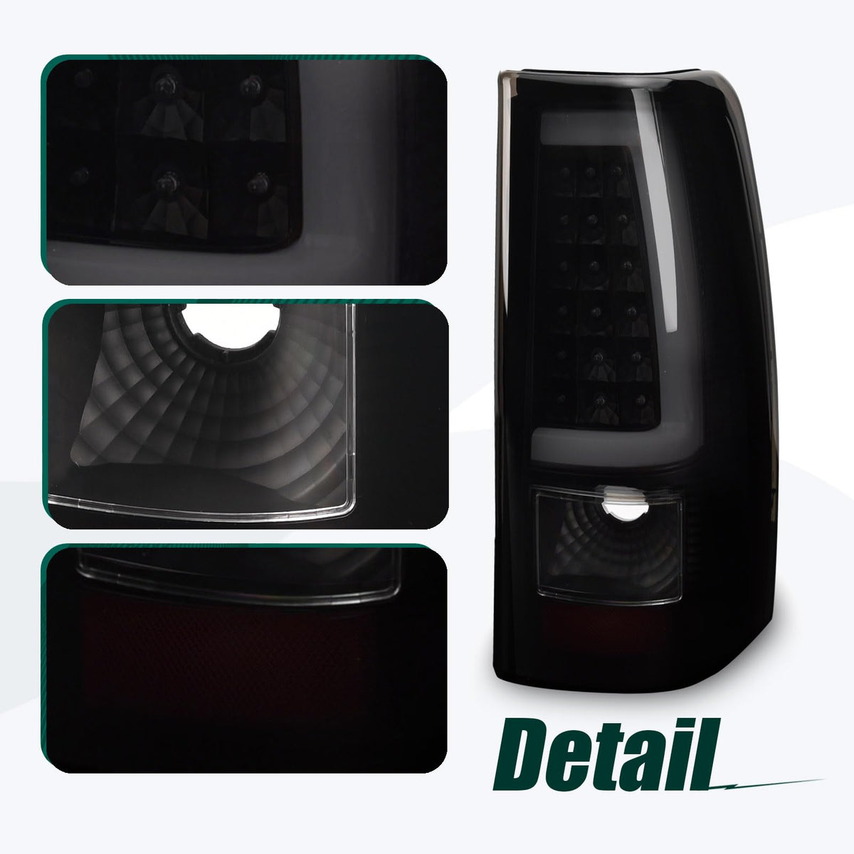 LIULANGXY tail light illuminated on Silverado at night enhancing visibility benefit