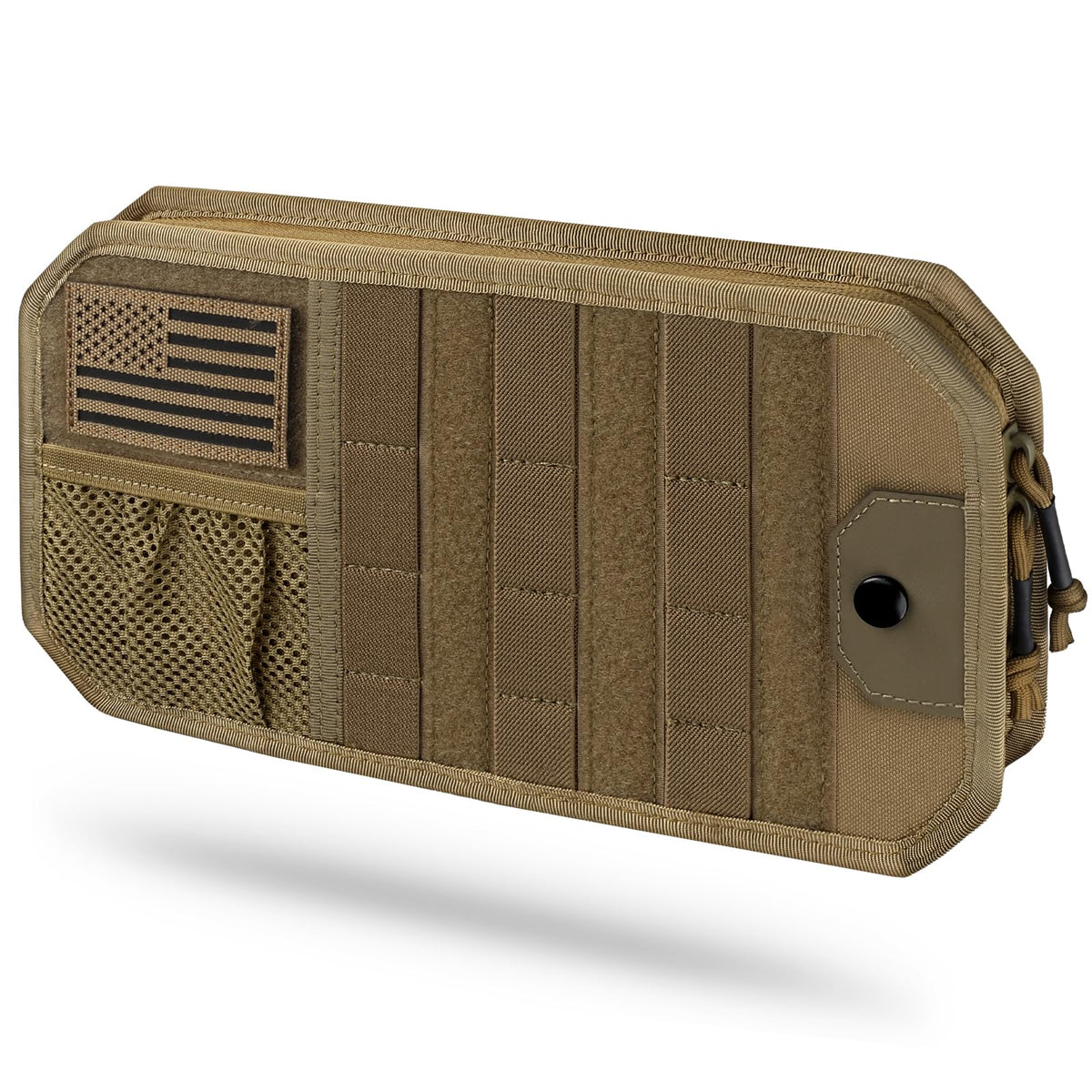 LIVANS front view of visor organizer showing compact storage and secure fit