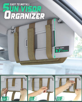 LIVANS glasses holder and pen loops keeping eyewear safe and pens handy
