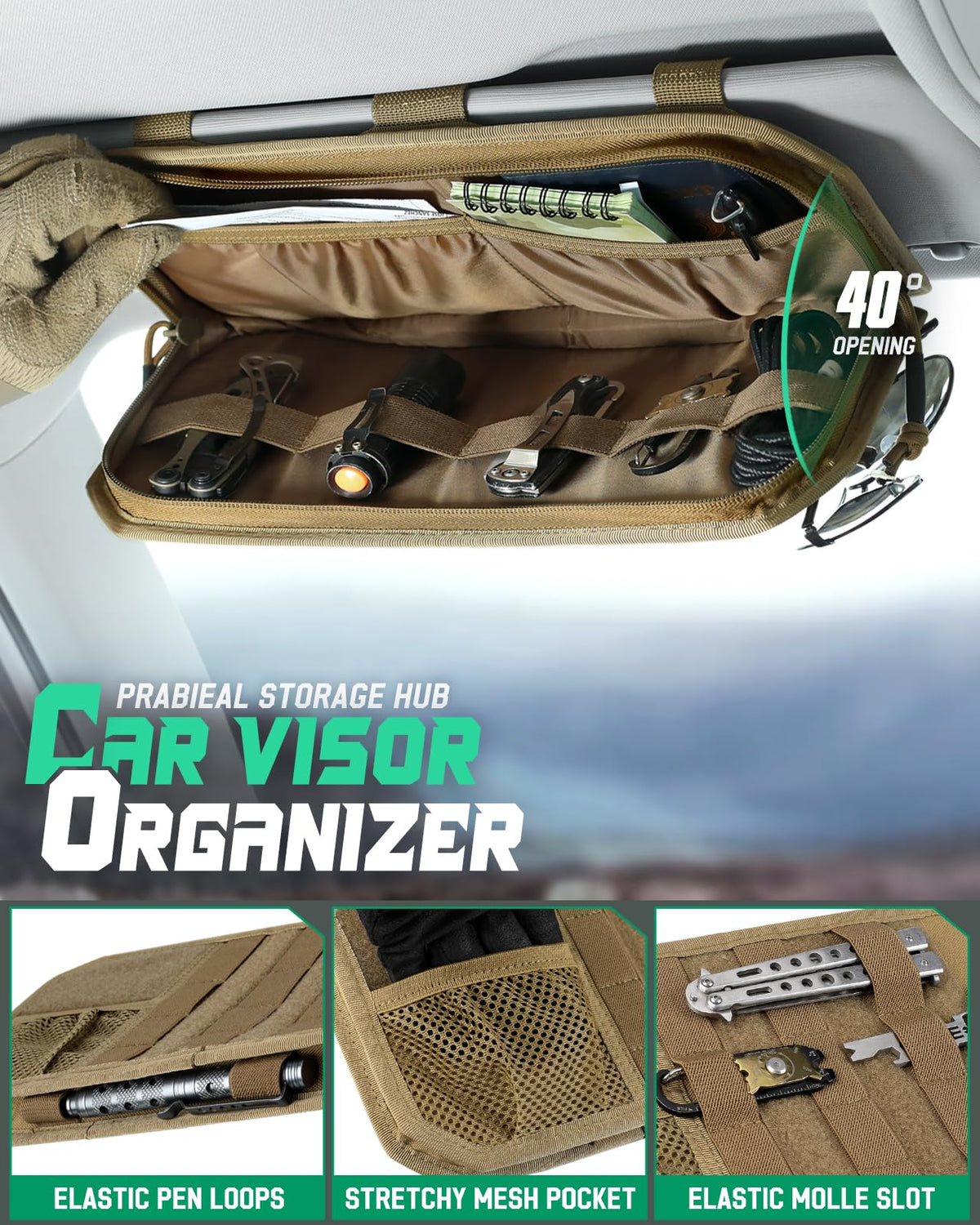 LIVANS detailed MOLLE webbing with elastic loops for organized tool carry
