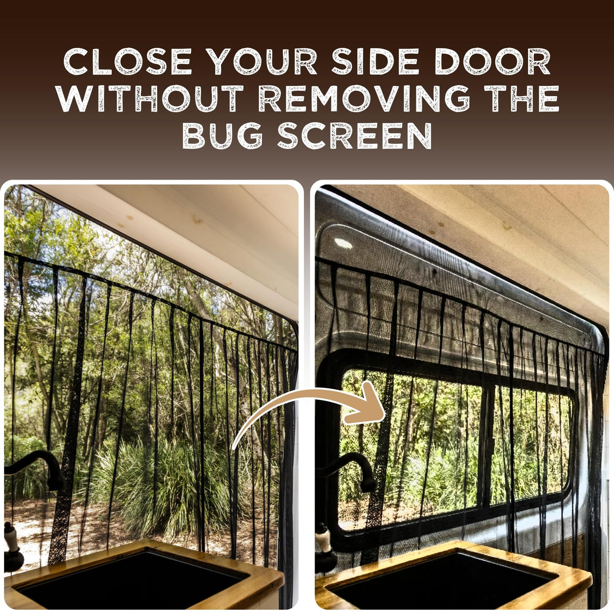 Living in a Bubble center magnetic closure in use for easy hands-free passage