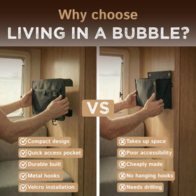Living in a Bubble during installation steps showing simple tool-free setup