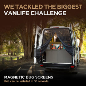 Living in a Bubble magnetic edge attachment securing screen to metal frame tightly