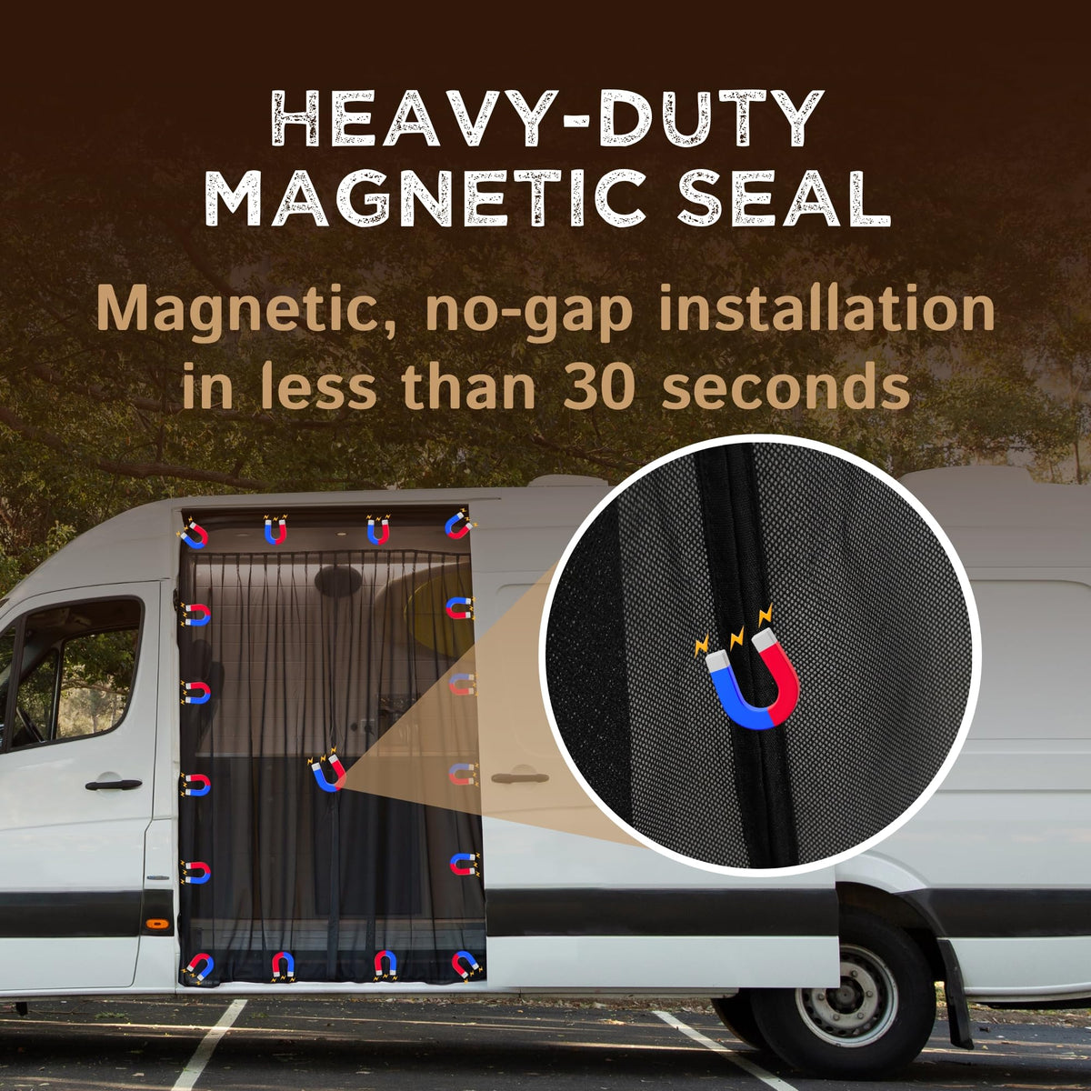 Living in a Bubble magnetic edge detail illustrating easy stick and seal