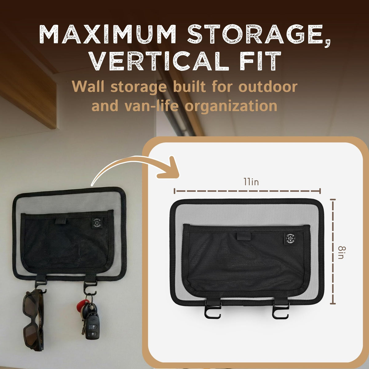 Living in a Bubble pocket holding a smartphone and charger for quick-access convenience