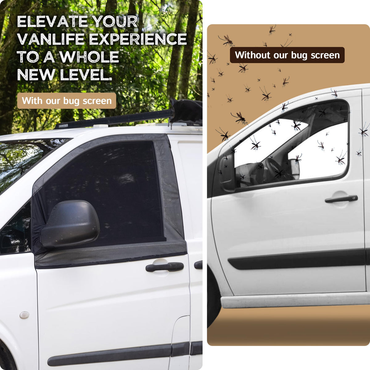 Living in a Bubble Velcro mirror fastener attached around side mirror for stability