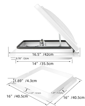 Livpow vent installed on RV roof improving cabin ventilation