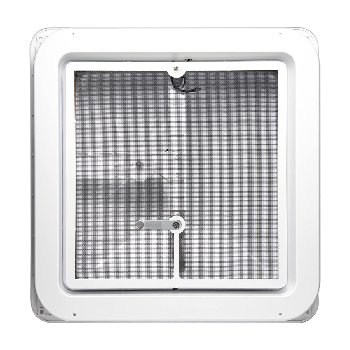 Livpow vent next to measuring tape showing fit for 14x14 opening