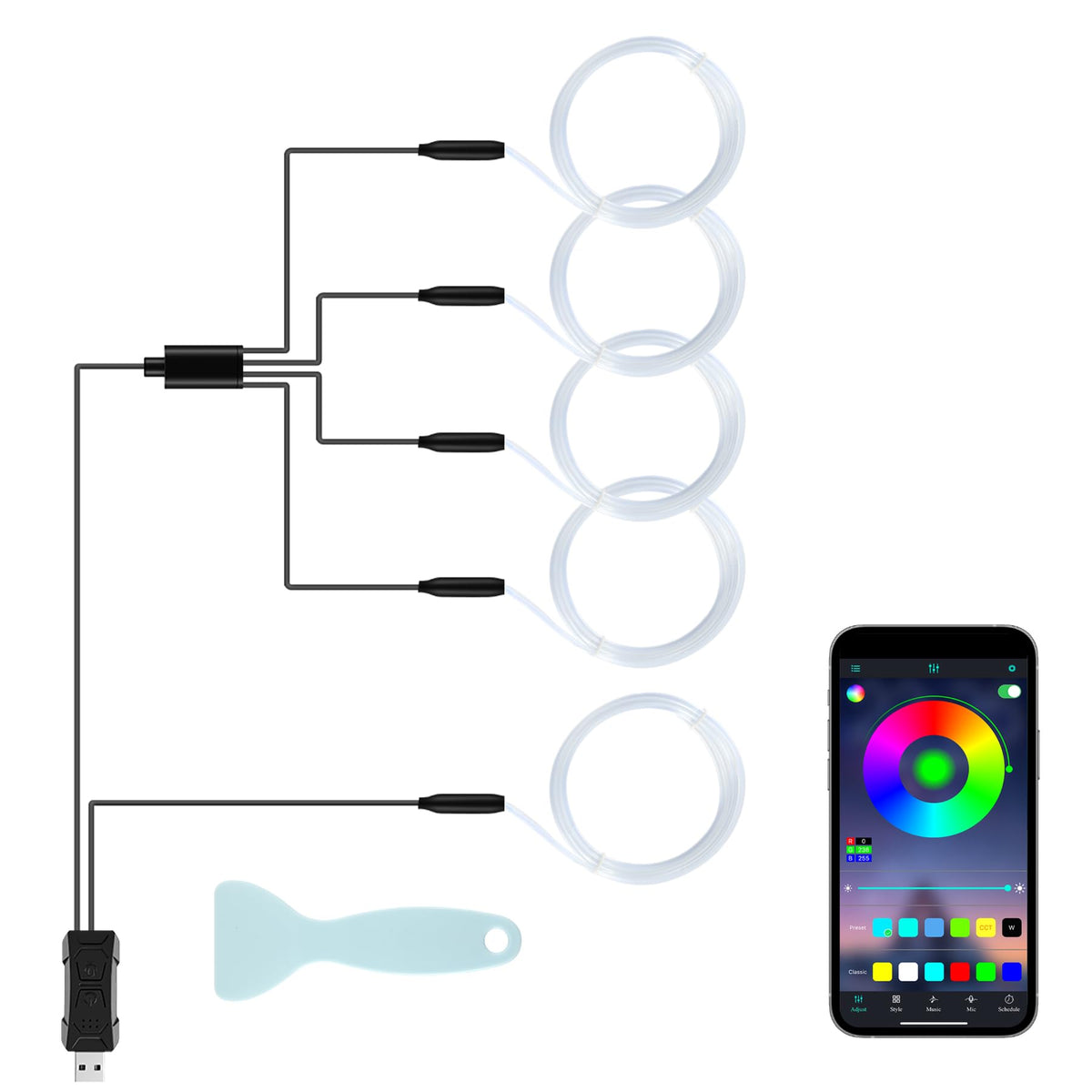 LivTee front packaging and kit contents showing full set and benefits