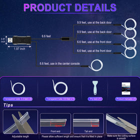 LivTee transparent fiber tube detail showing even soft light diffusion