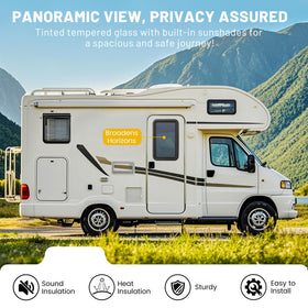 LIXUANBY close-up of the integrated blind mechanism for easy privacy control
