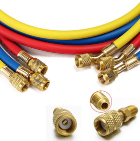 LIYYOO angled 45-degree service port detail showing easier valve access in tight spaces