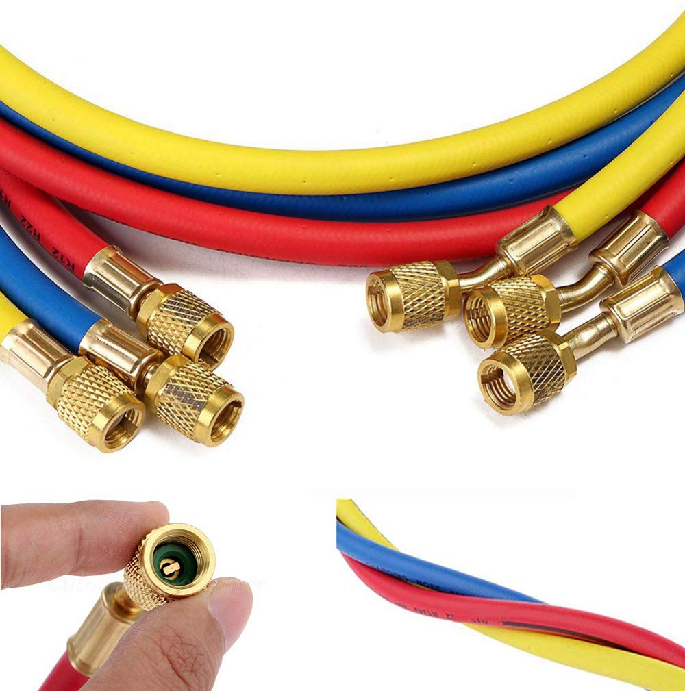 LIYYOO layout of red yellow blue hoses showing easy identification benefit