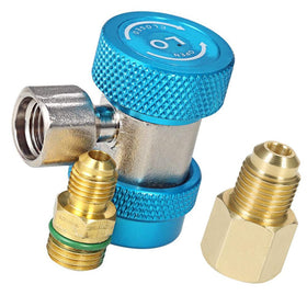 LIYYOO coupler attached to vehicle service port illustrating leak-resistant connection benefit