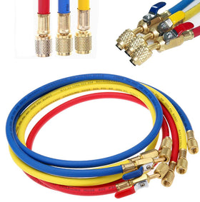 LIYYOO front view of three-color hose set showing complete kit benefits