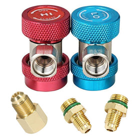 LIYYOO front view of coupler kit showing color-coded high and low connectors for fast setup