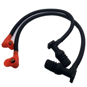 LIZAPUS front view of spark plug wires kit showing neat packaging and fit