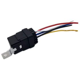 LIZAPUS relay kit installed on boat jack plate, illustrates practical marine use and fit