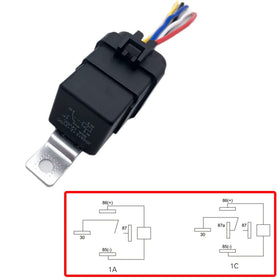 LIZAPUS side profile of relay seated in socket, demonstrates correct orientation and fit