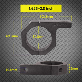 LIZARD GO clamp close-up of alloy finish highlighting strength and corrosion resistance