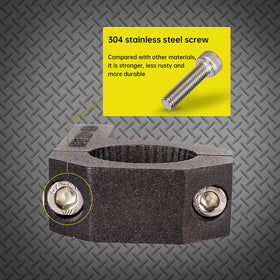 LIZARD GO clamp hardware and hex wrench displayed for quick no-drill installation