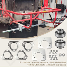 LIZEWEI bearing hanger side profile showing mounting holes and sturdy construction