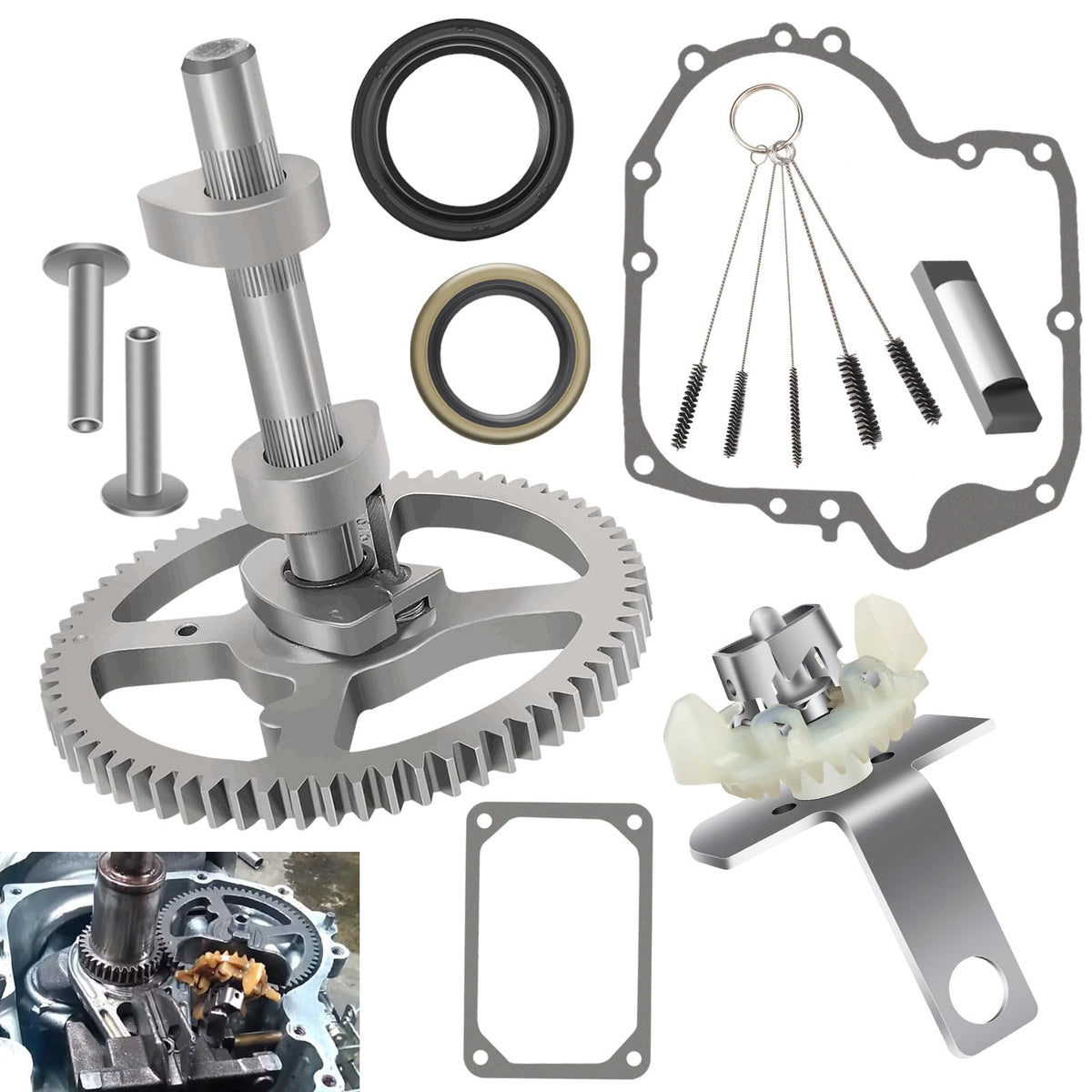 LIZEWEI front packaging showing full camshaft kit and included parts for quick identification