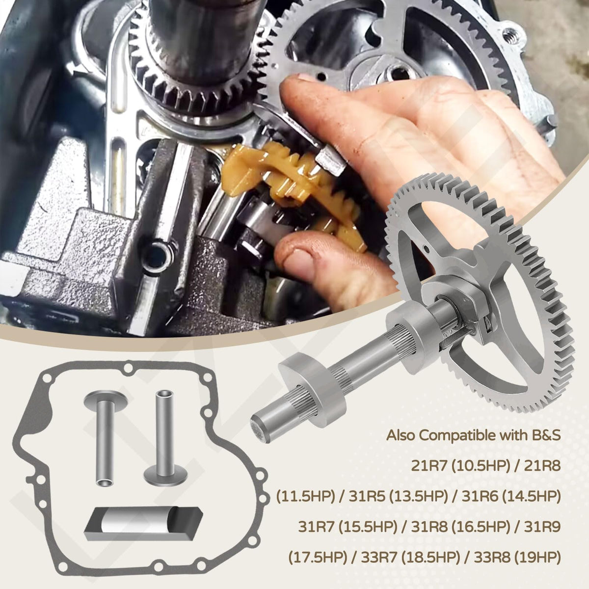 LIZEWEI gaskets and oil seal laid out to prevent leaks and ensure clean assembly