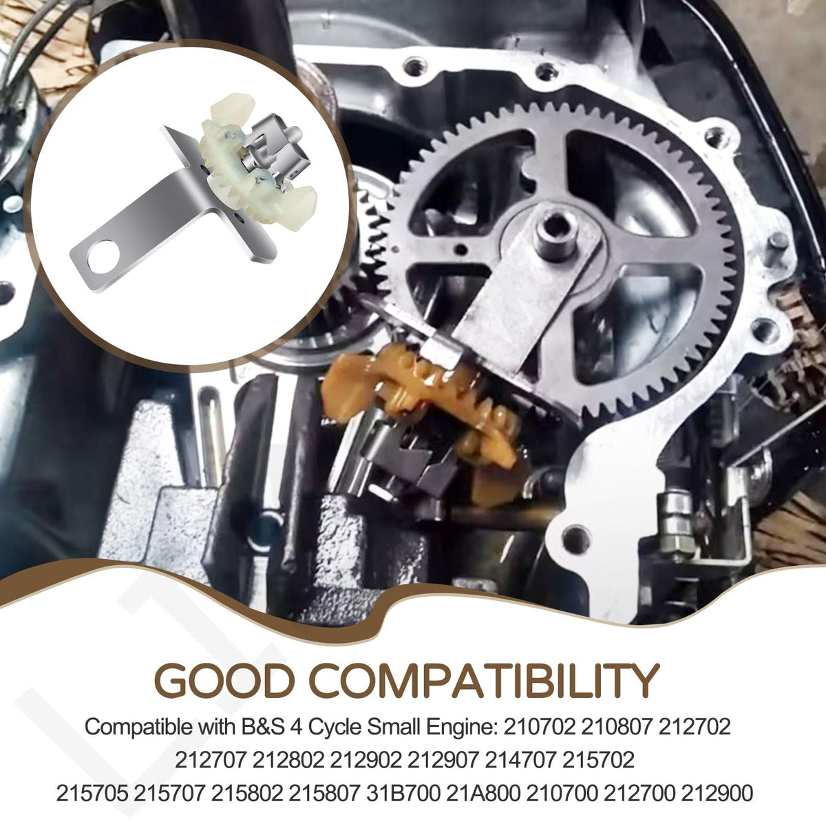 LIZEWEI governor gear detail illustrating durable teeth for reliable speed control