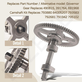 LIZEWEI camshaft kit beside ruler showing scale for easy fit confirmation