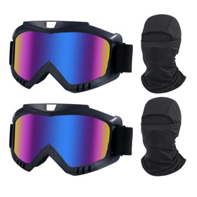 LJDJ front pack showing goggles and balaclavas, ready-to-ride protection