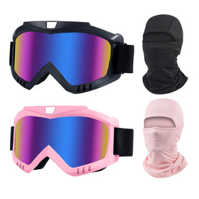 LJDJ goggles front view showing wide lens and clear protection