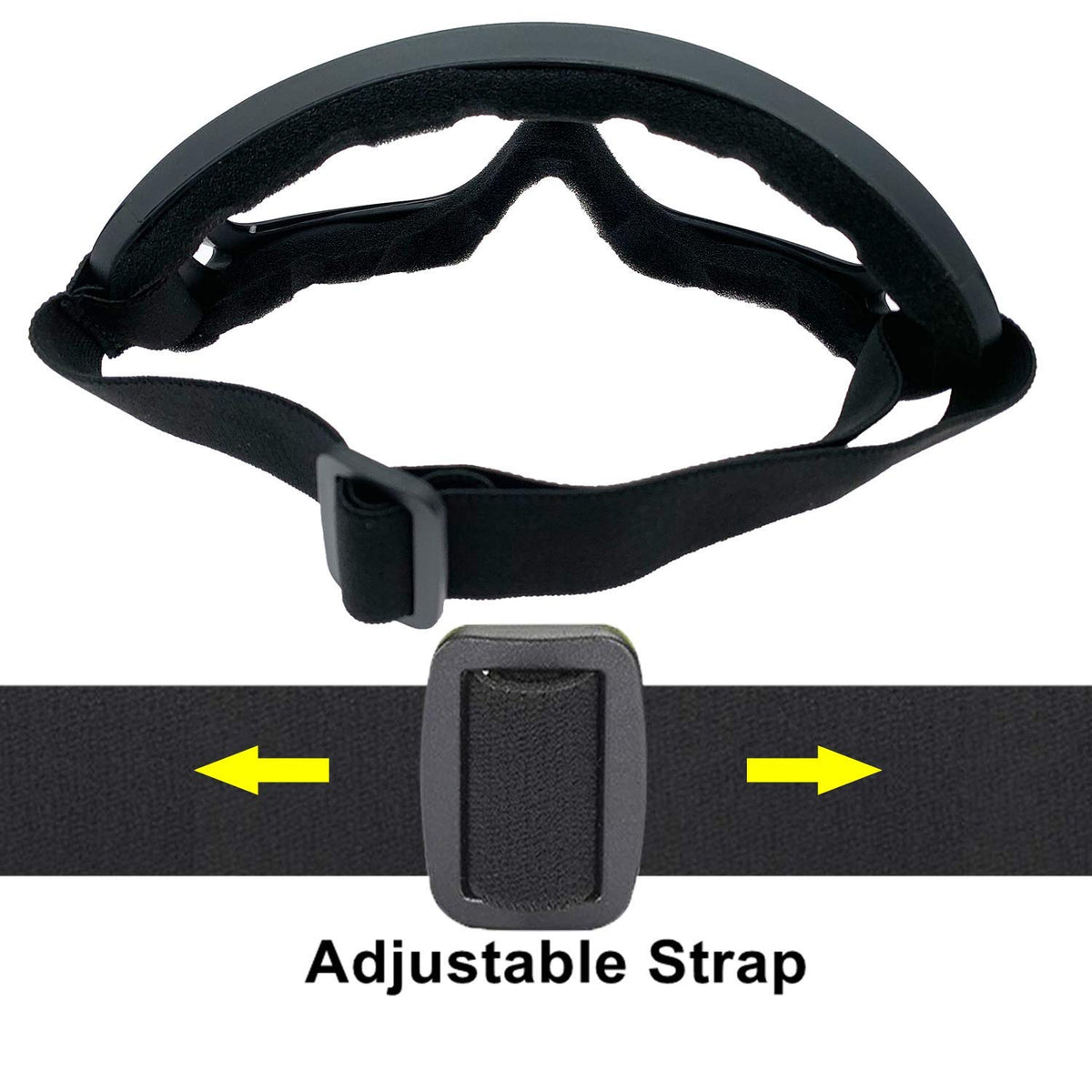 LJDJ goggles in use on rider demonstrating wind and dust protection
