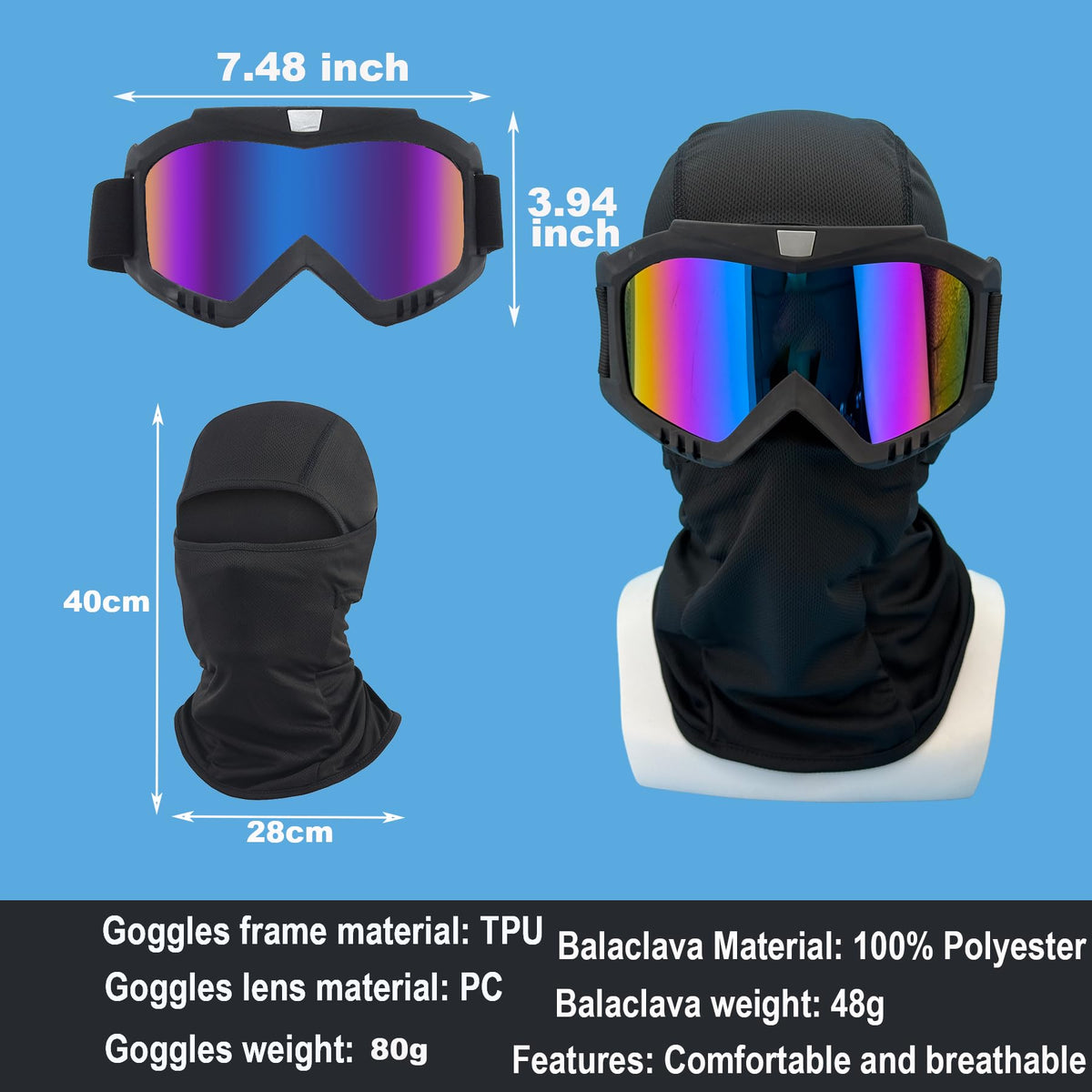 LJDJ close-up of oversized lens, enhanced visibility and UV defense