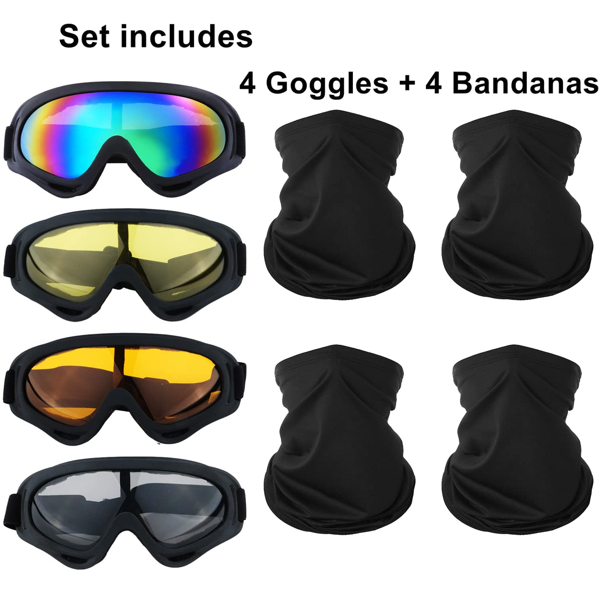 LJDJ goggles held in hand to show scale and adjustable strap fit