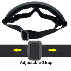 LJDJ strap and adjuster detail displaying elastic grip and easy size adjustment