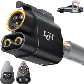 LJH adapter front view showing robust housing and easy connection benefit