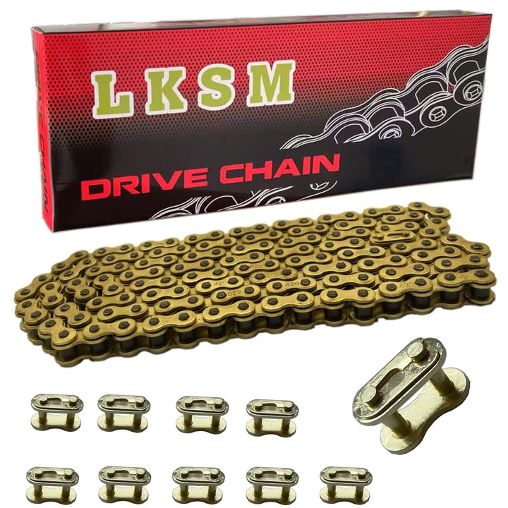 LKSM front view of 420 chain package showing contents and fit benefits