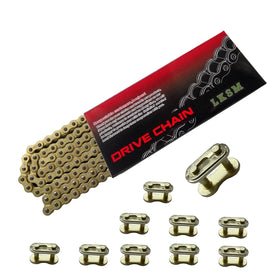 LKSM chain with connectors laid out for easy sizing and quick repairs