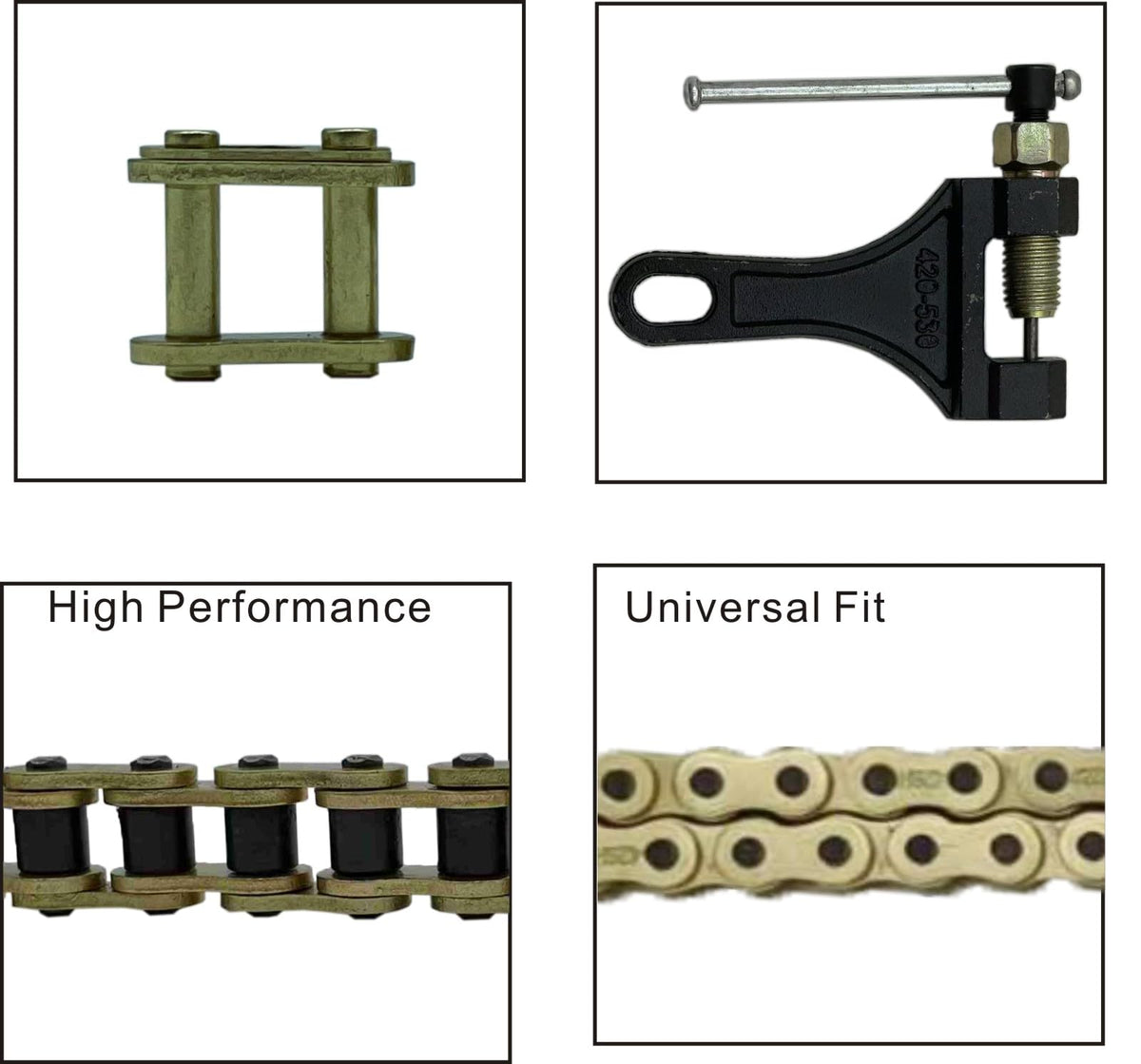 LKSM chain installed on bike sprocket showing fit and alignment