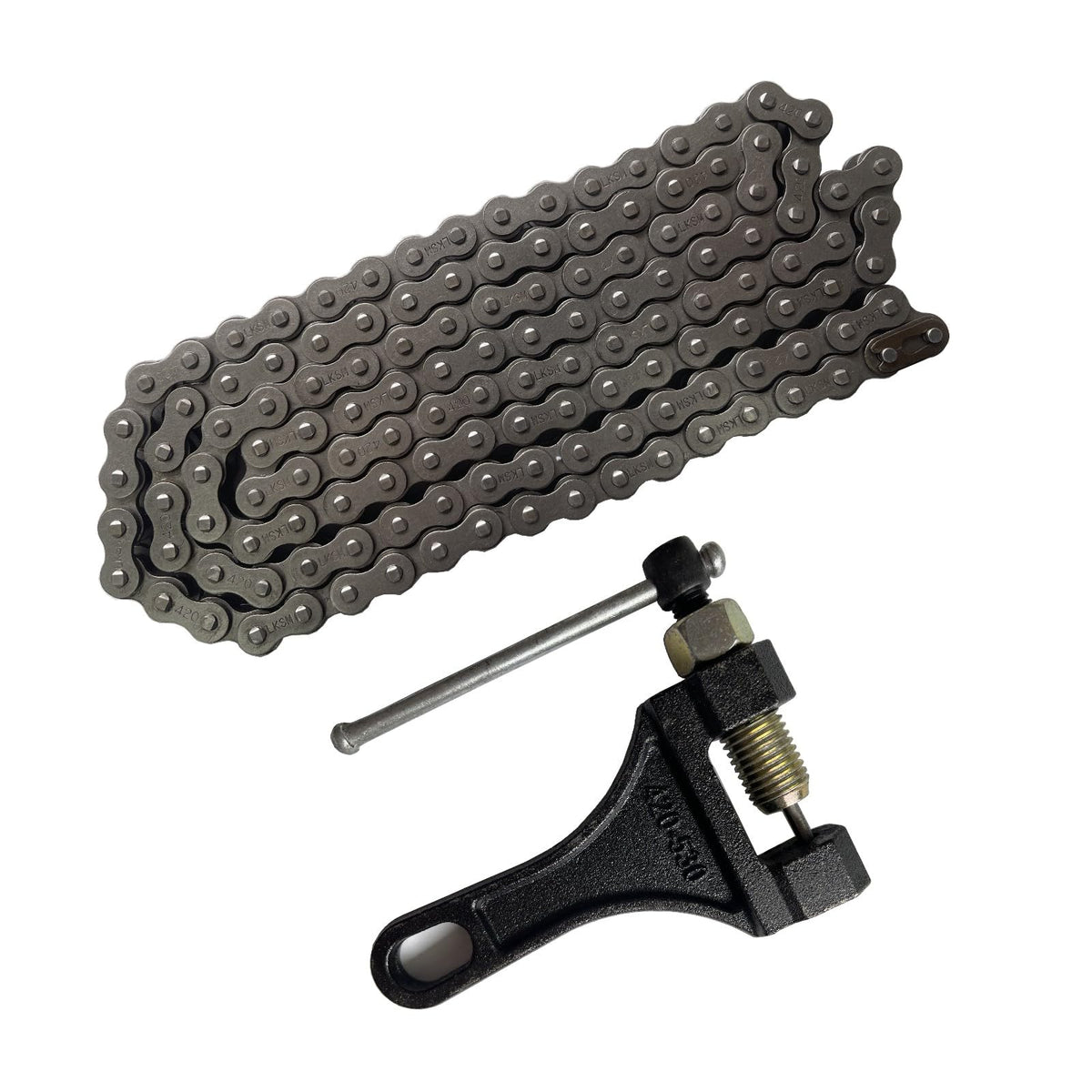 LKSM chain breaker tool included for easy cutting and fitting on-site