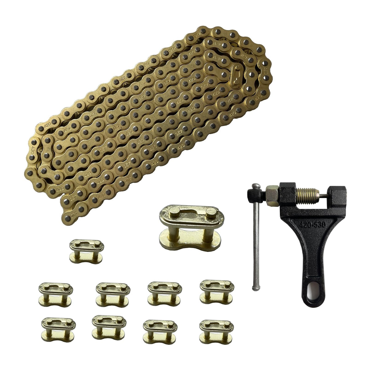 LKSM master links and pins laid out for easy installation