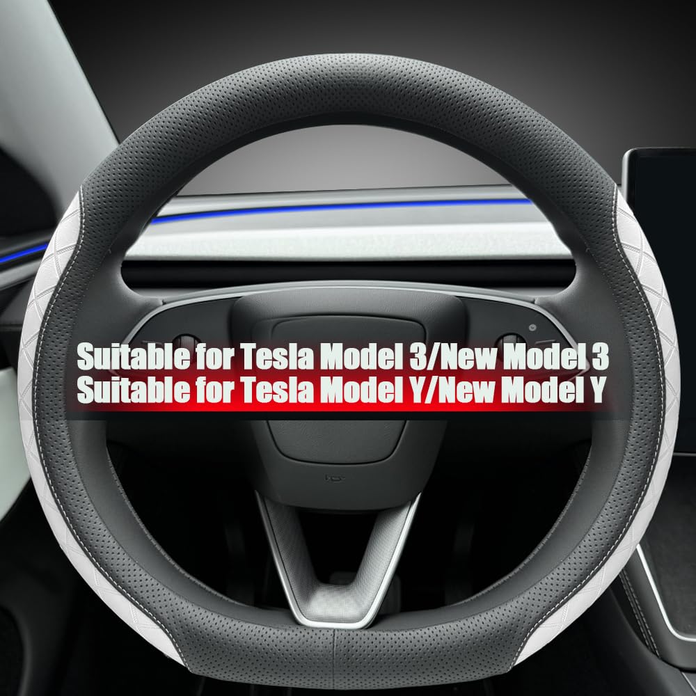 LKWLIKEI installed on Tesla Model 3 steering wheel demonstrating improved control and style