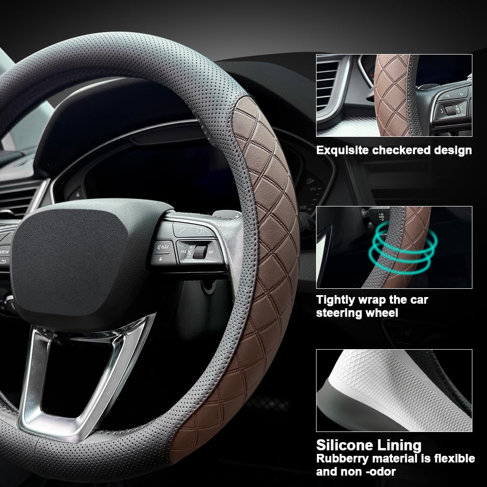 LKWLIKEI installed on steering wheel showing slim fit and improved control